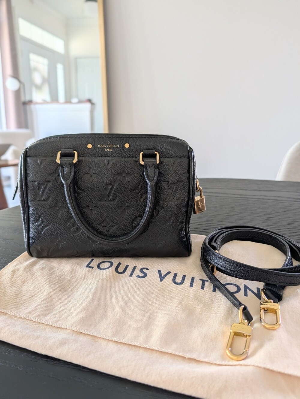 Louis Vuitton Speedy 20 Empreinte Noir Monogram